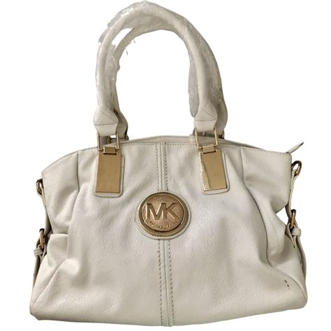 white michael kors bag with gold chains|michael kors handbags gold.